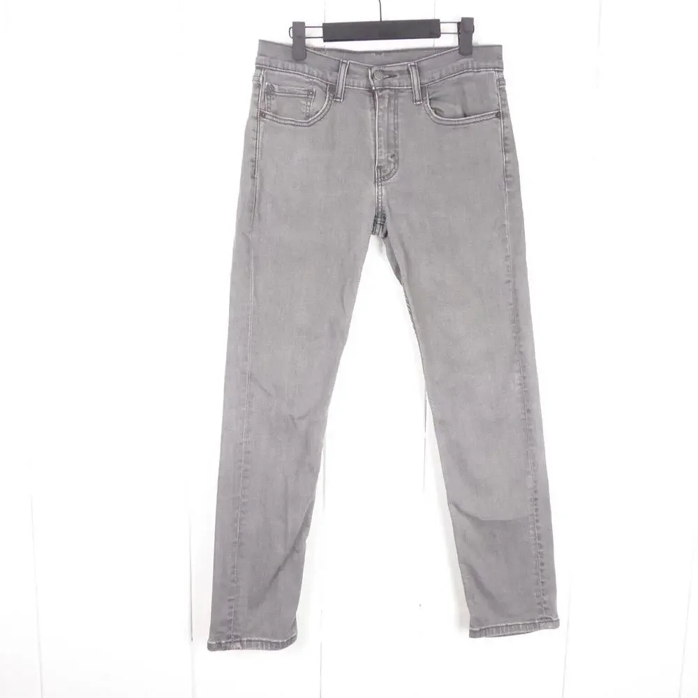 Levis 511 Jeans Mens SZ 31/32 Modern Slim Fit‎ Tailored Stretch Light Gray